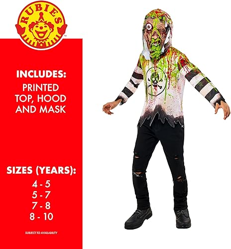 Miniatura 2 de Child's Forum Toxic Kid Costume Shirt With Hood and MaskCostume Shirt with Hood and Mask