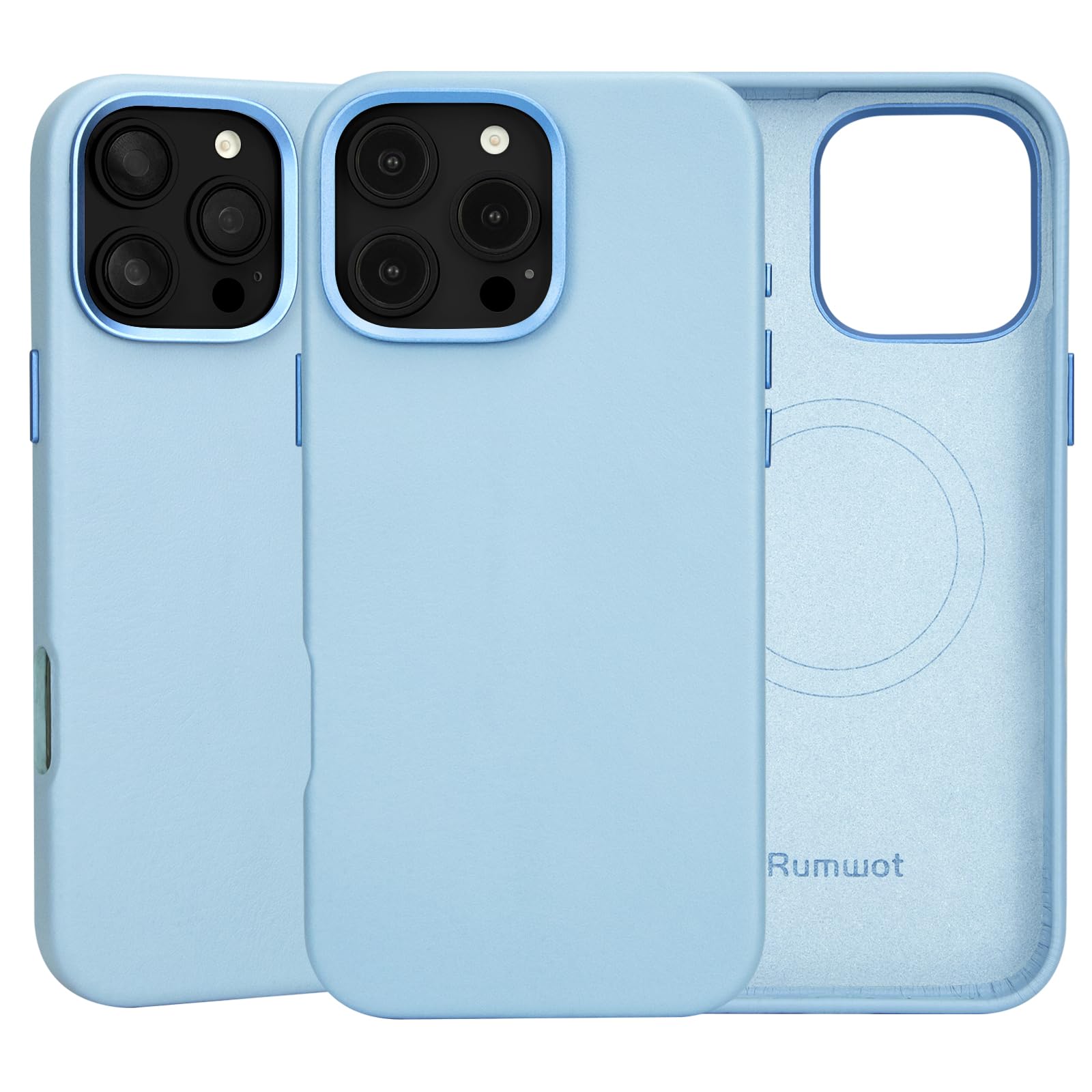 Amazon.com: Rumwot Leather Case for iPhone 16 Pro Max Compatible