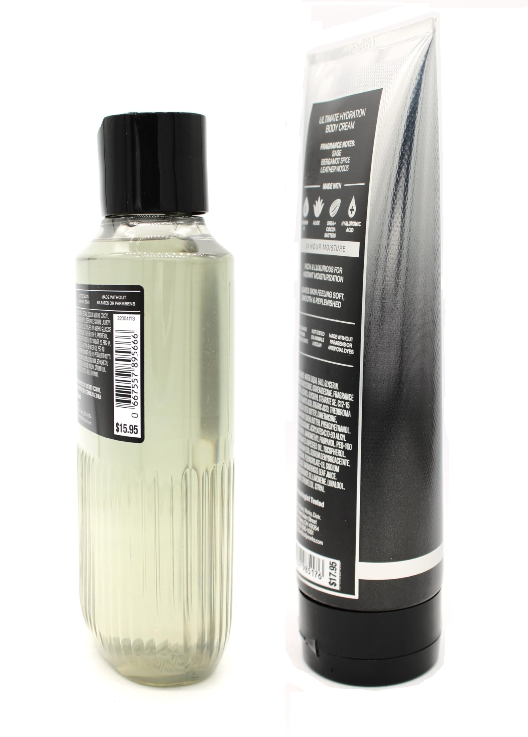 Graphite, Bath and Body, 3 in 1 Hair, Face, Body Wash & Body Cream Bundle Set