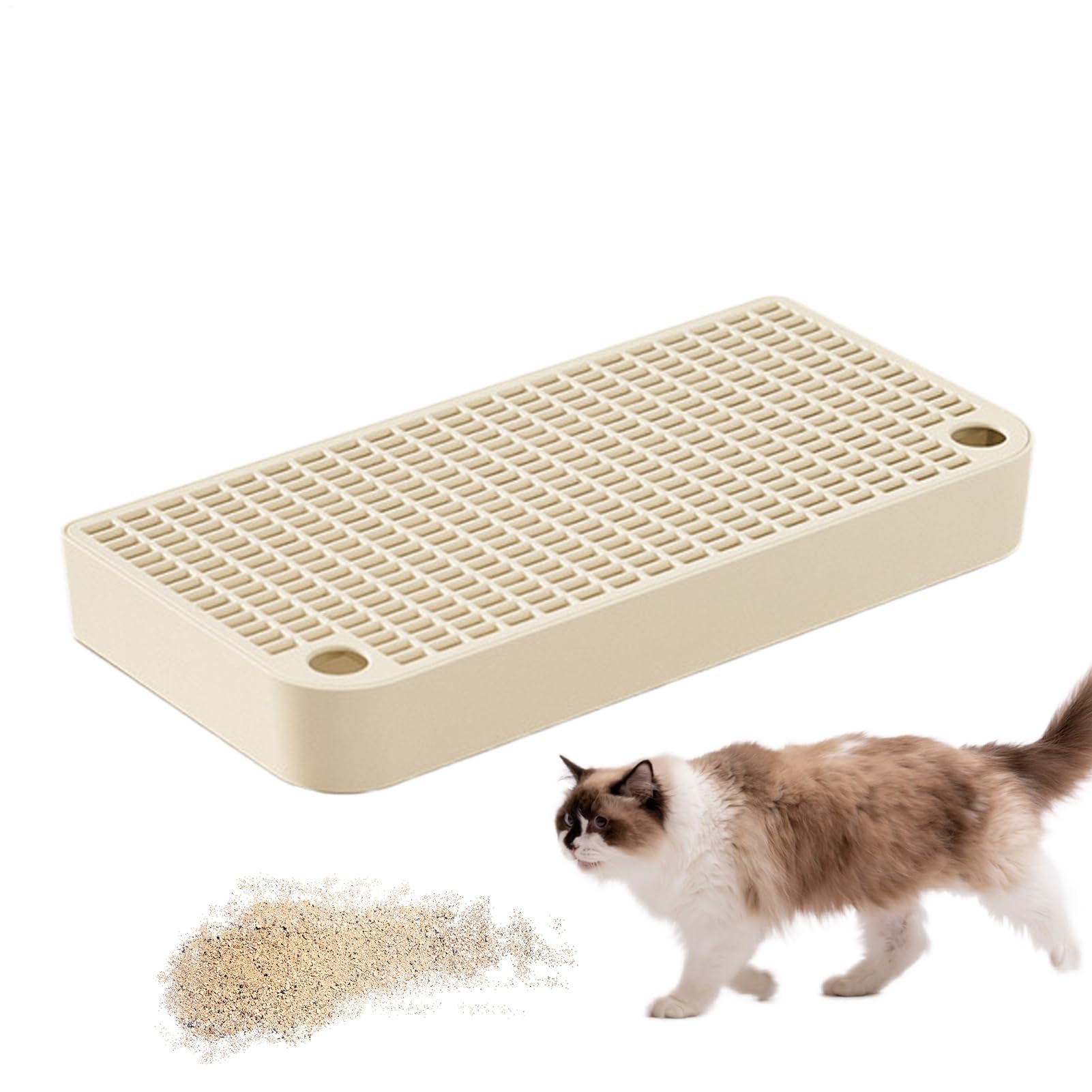 Cat Litter Box Step, Cats Ramp For Litter Box, Double Layered Footboard, Home Kitten Toilet Ramp Pedal, With Filter Function, Waterproof, For Pet, Bunny, Animals