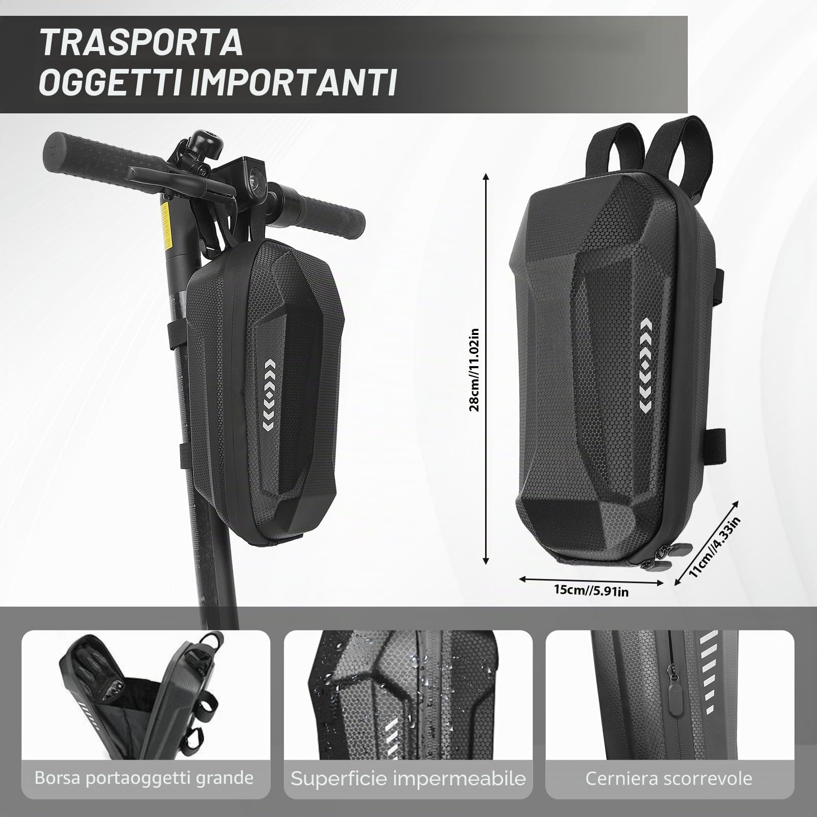 Lucchetto Monopattino Elettrico, Lucchetto Bici con 3 Chiave, Catena Bicicletta Antifurt, Accessori Monopattino Elettrico per Scooter, Bicicletta, Quad, Moto