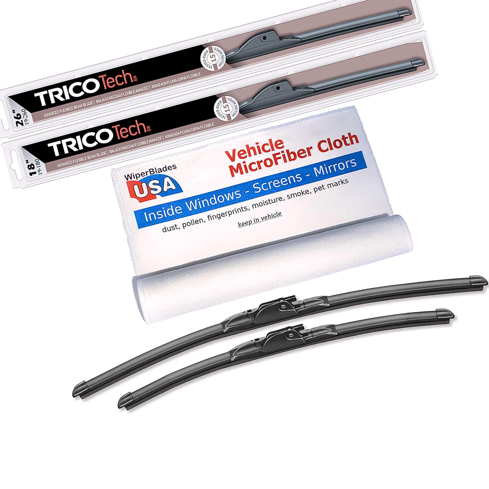 WiperBladesUSA Beam Blade Wipers compatible with Genesis GV70 2022 (Set of 2) Wiper Blades