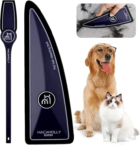 Macamolly Removedor de pelo de mascotas removedor de pelo de gato y perro para interior de automóvil detallador de pelo de mascotas para detalles de
