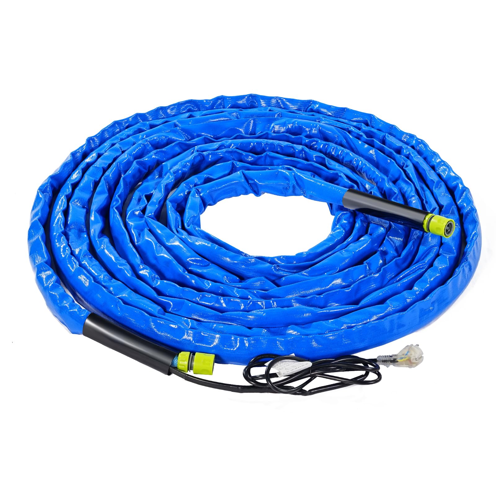 VEVOR Tuyau d'Eau Chauffant pour Camping-car 15,2 m, Tuyau d'Eau Potable Antigel jusqu'à -42,7 ℃, avec Couvercle Ondulé, Autorégulation Automatique, Diamètre Intérieur de 16 mm, sans Plomb ni BPA