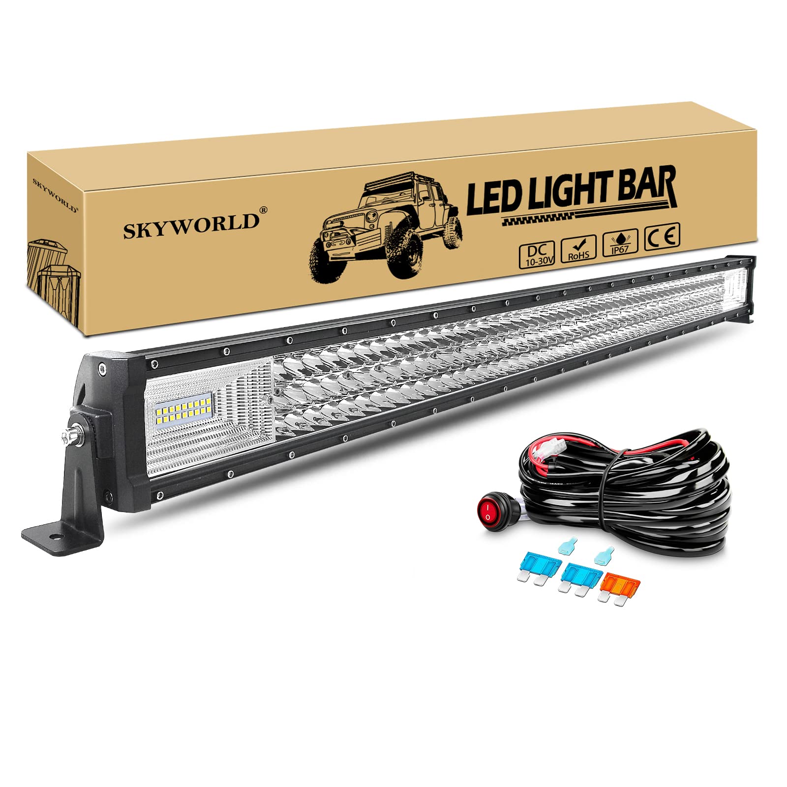 42 Zoll 540W LED Lichtleiste Light Bar – Superheller 7D Arbeitsscheinwerfer Für Traktor, Pickup & Offroad Mit 54100 Lumen