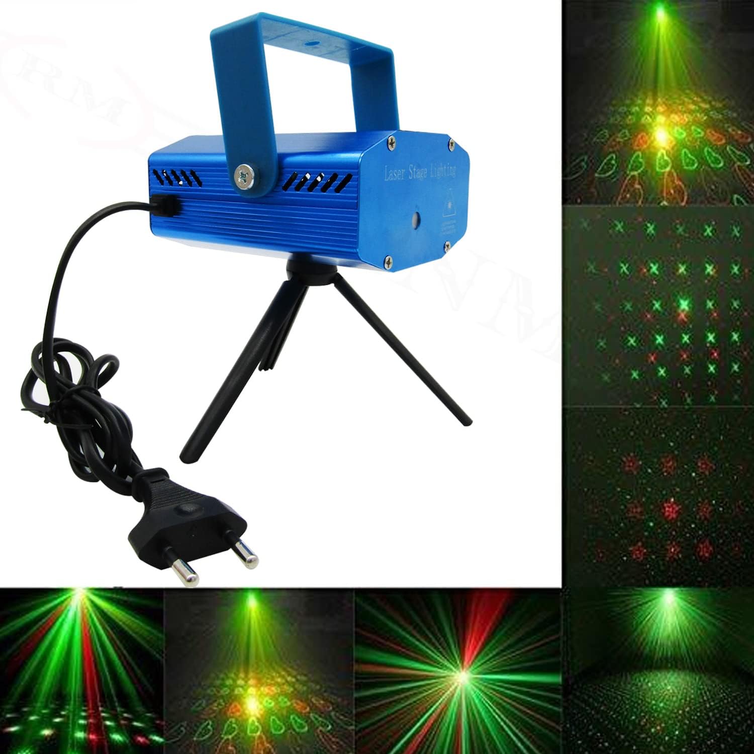 Firetouch Mini LED laser light Party Lights,Disco DJ Lights Rave Stage Lighting Projector Effect Sound Activated Flash Strobe Light for Parties Home Show Bar Club