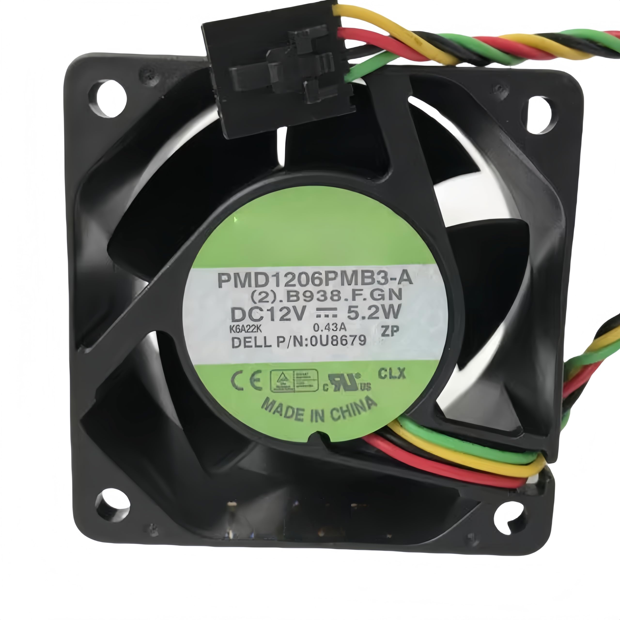 GJEXXPTST PMD1206PMB3-A DC12V 0.28A 5.2W 6038 Cooling Fan 60x60x38MM