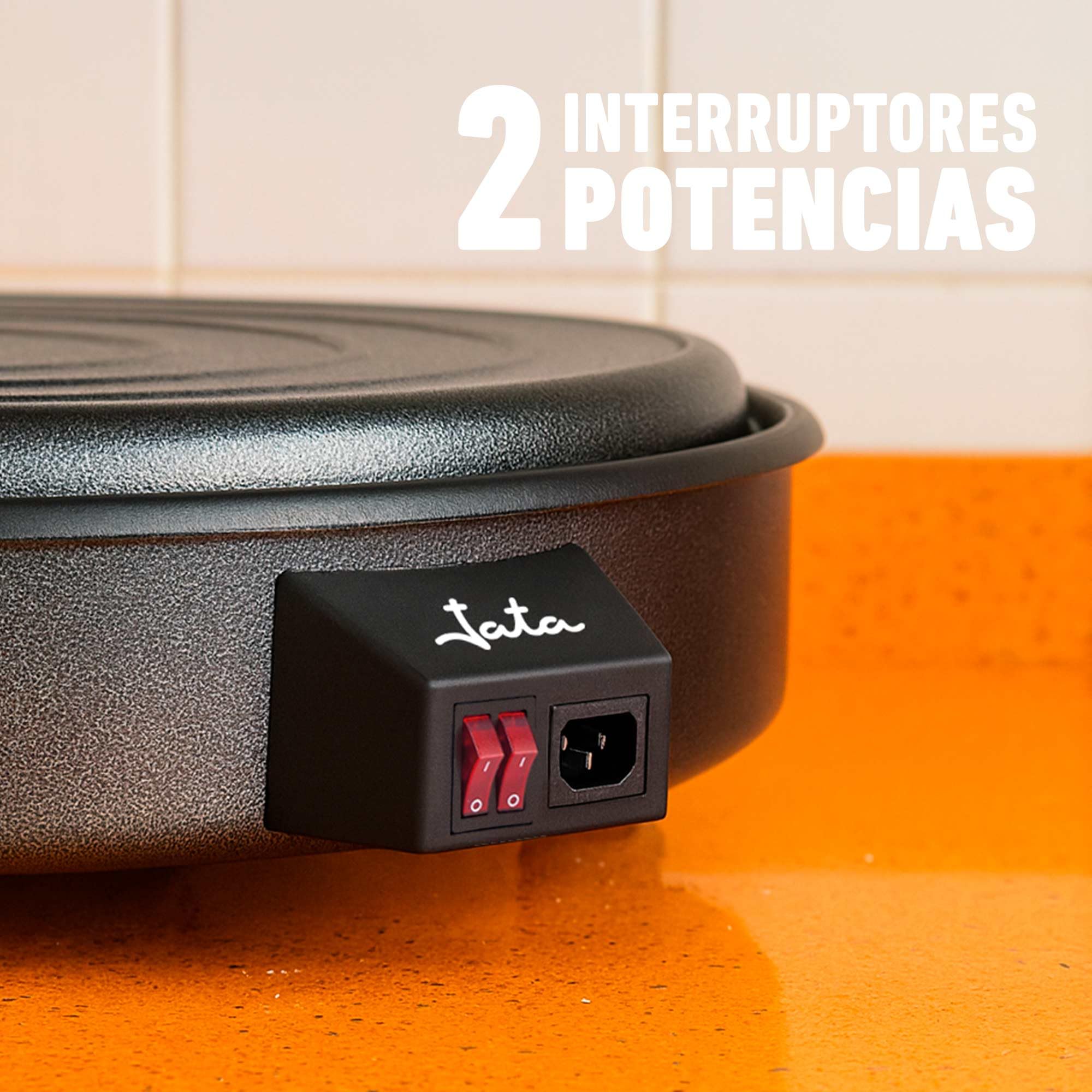 Jata PE550 Poêle à paella électrique PE550 Grande taille Noir