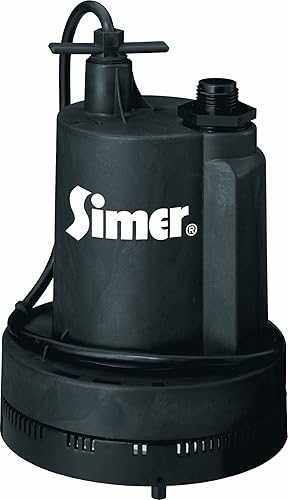 Simer 2305-04 Geyser II de 1/4 HP bomba sumergible de utilidad