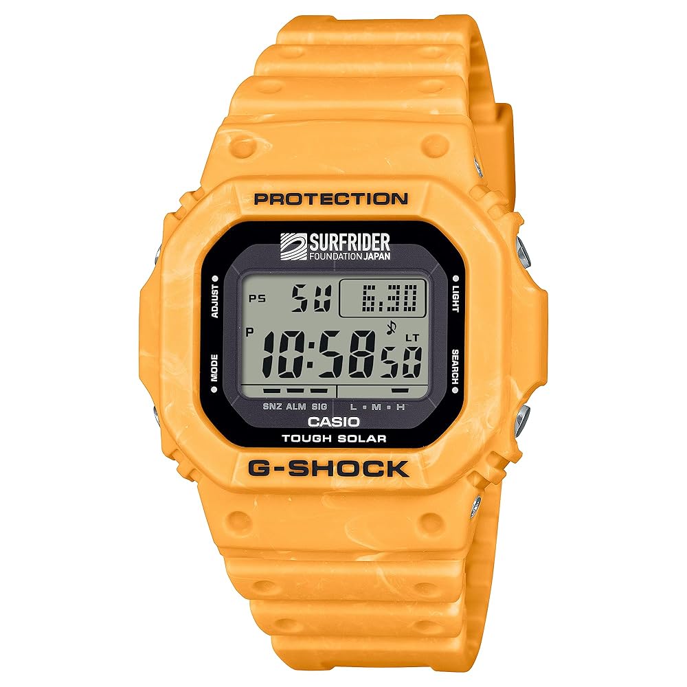 CASIO G-SHOCK DW-5600ED-9VT イエロー Amazon.com: Casio G-Shock Digital 5600 Series Surfrider