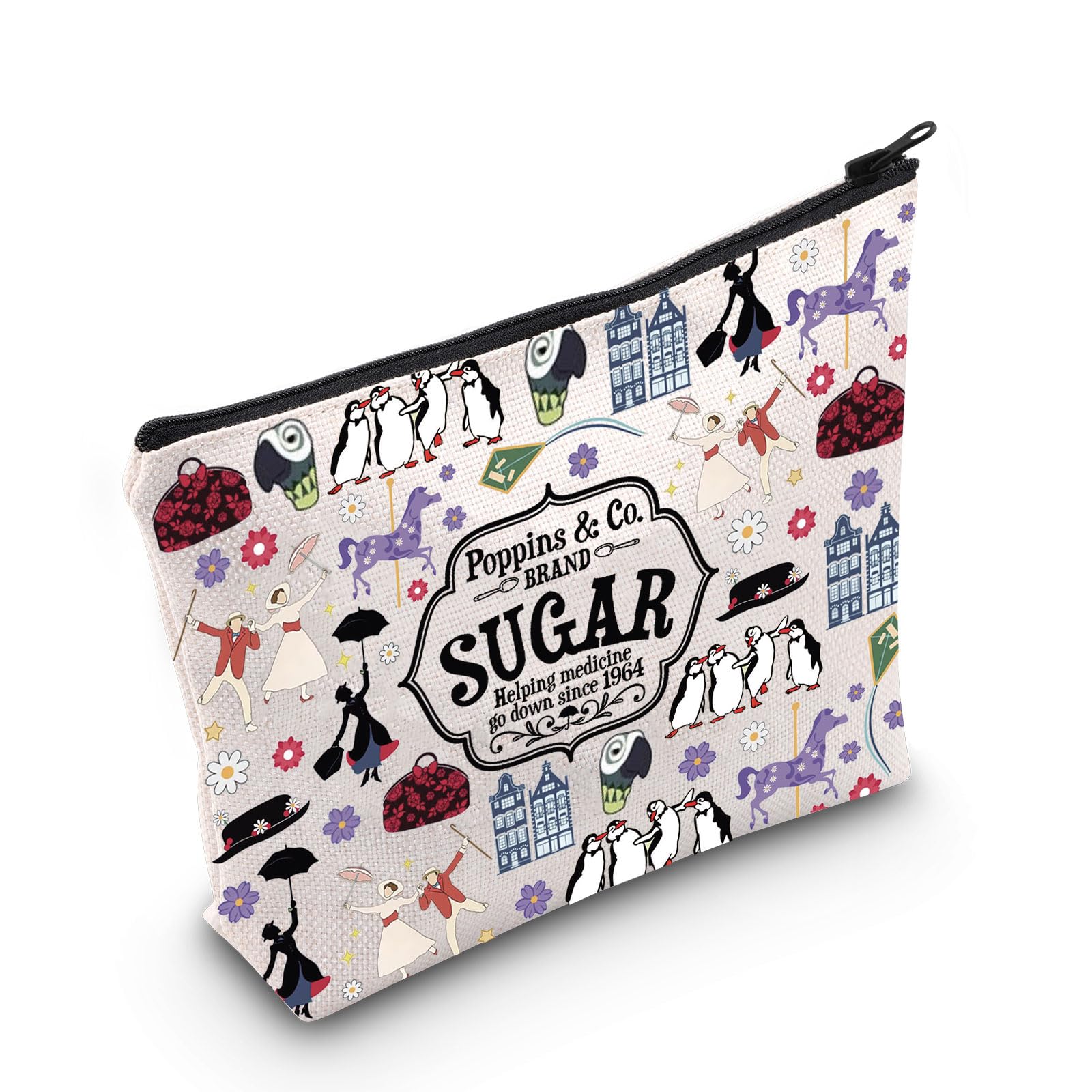 TGBJE Mary Inspired Cosmetic Make up Bag Mary Fans Gift Musical Merchandise Musical Film Gift Movie Fans Toiletry Bag (sugar 1964 MU)