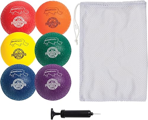 Champion Sports Super Soft Playground Ball Set  Rhino Skin Foam Inflatable Balls for Indoor & Outdoor Play Durable, Lightweight & Safe for All Ages,