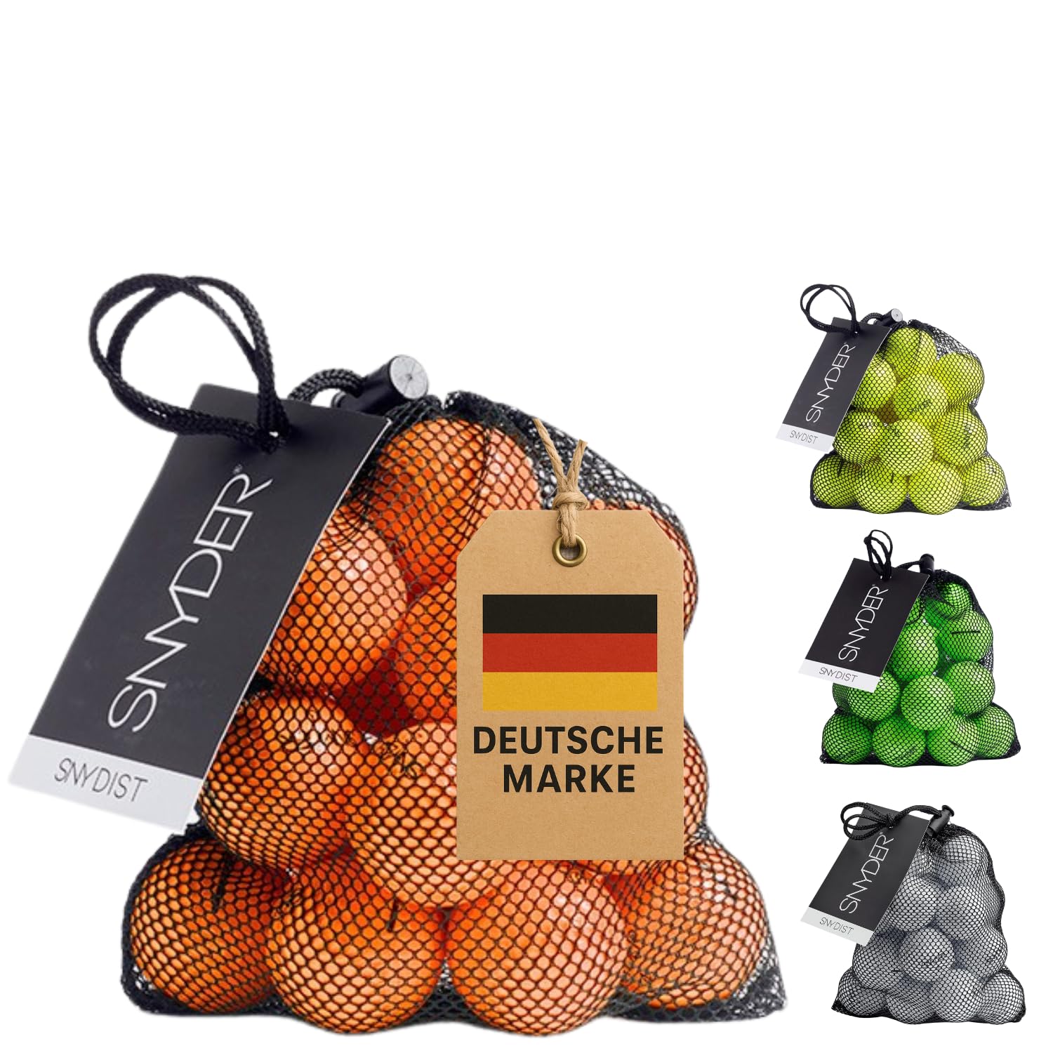 SNYDER SNY DIST Golf Balls | Pack of 20 in Practical Ball Net | Orange — image 1