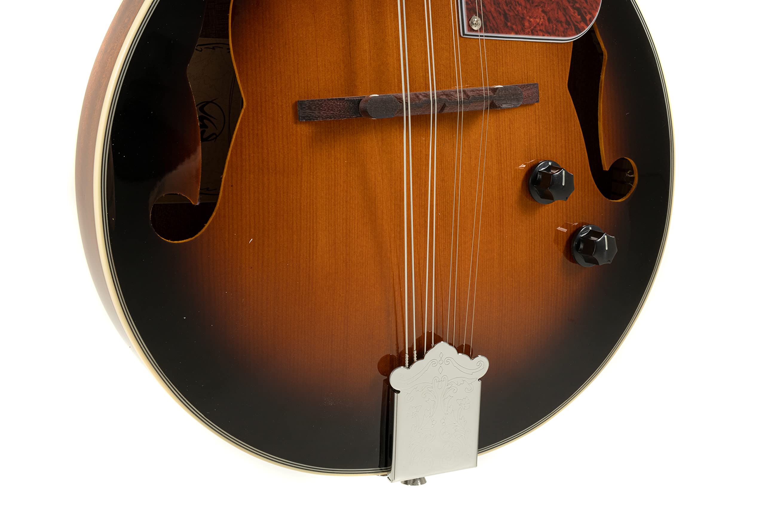GEWA E-Akustik Mandoline A-1 Select - Fichtendecke - Boden/Zarge Mahagoni - Tonabnehmer mit Volumen- und Tonregler - Inkl. Premium Koffer - Vintage Sunburst Hochglanzlackierung