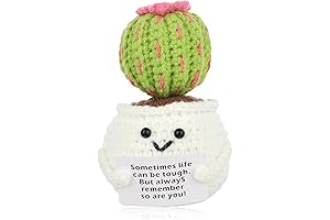 Lusofie Handmade Emotional Support Crochet Succulent