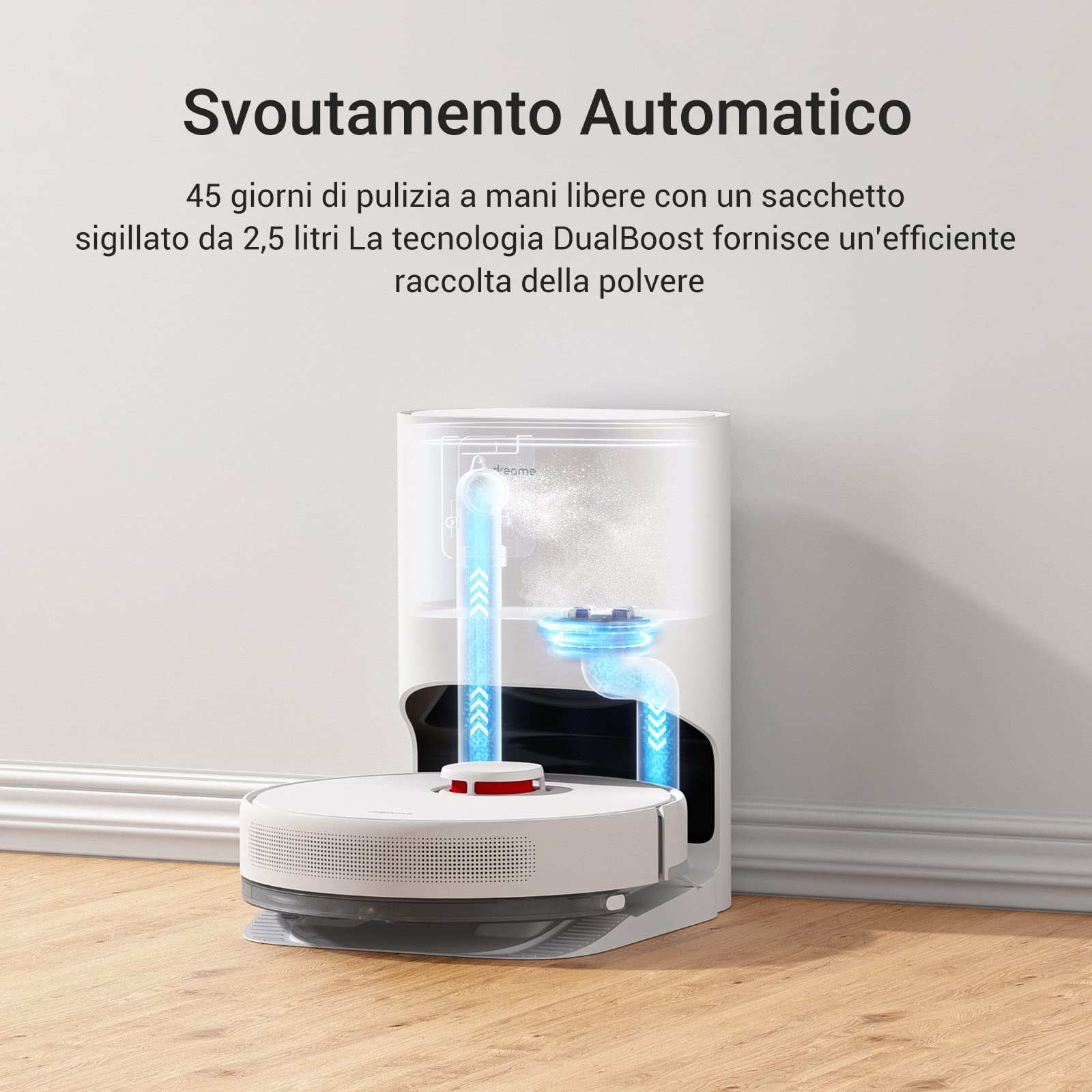 DREAME D10 Plus Robot Aspirador + Estación de Vaciado Automático