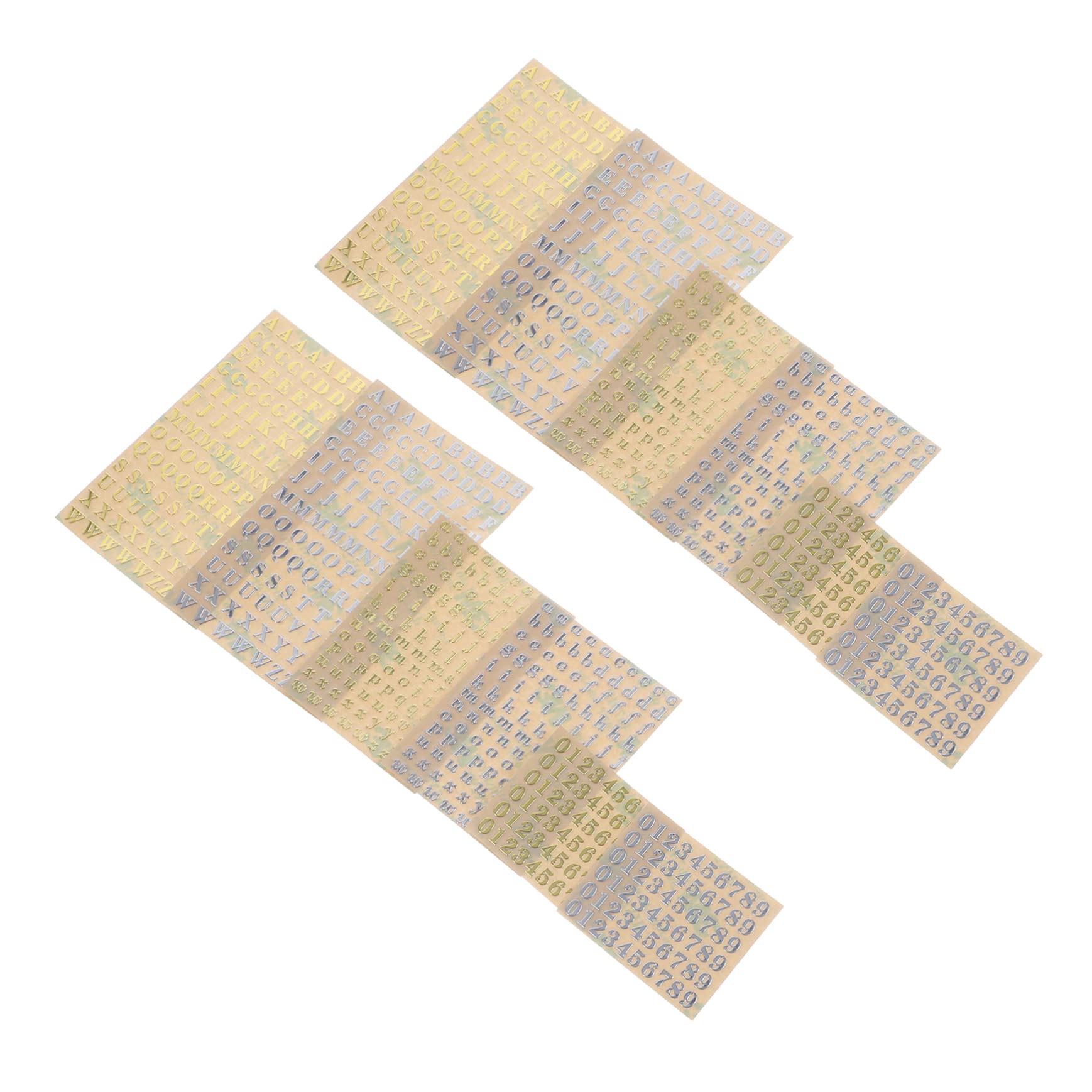 STOBOK 36hojas Pegatinas De y Autoadhesivas De Metal Para Manualidades Álbumes Tarjetas Decoración