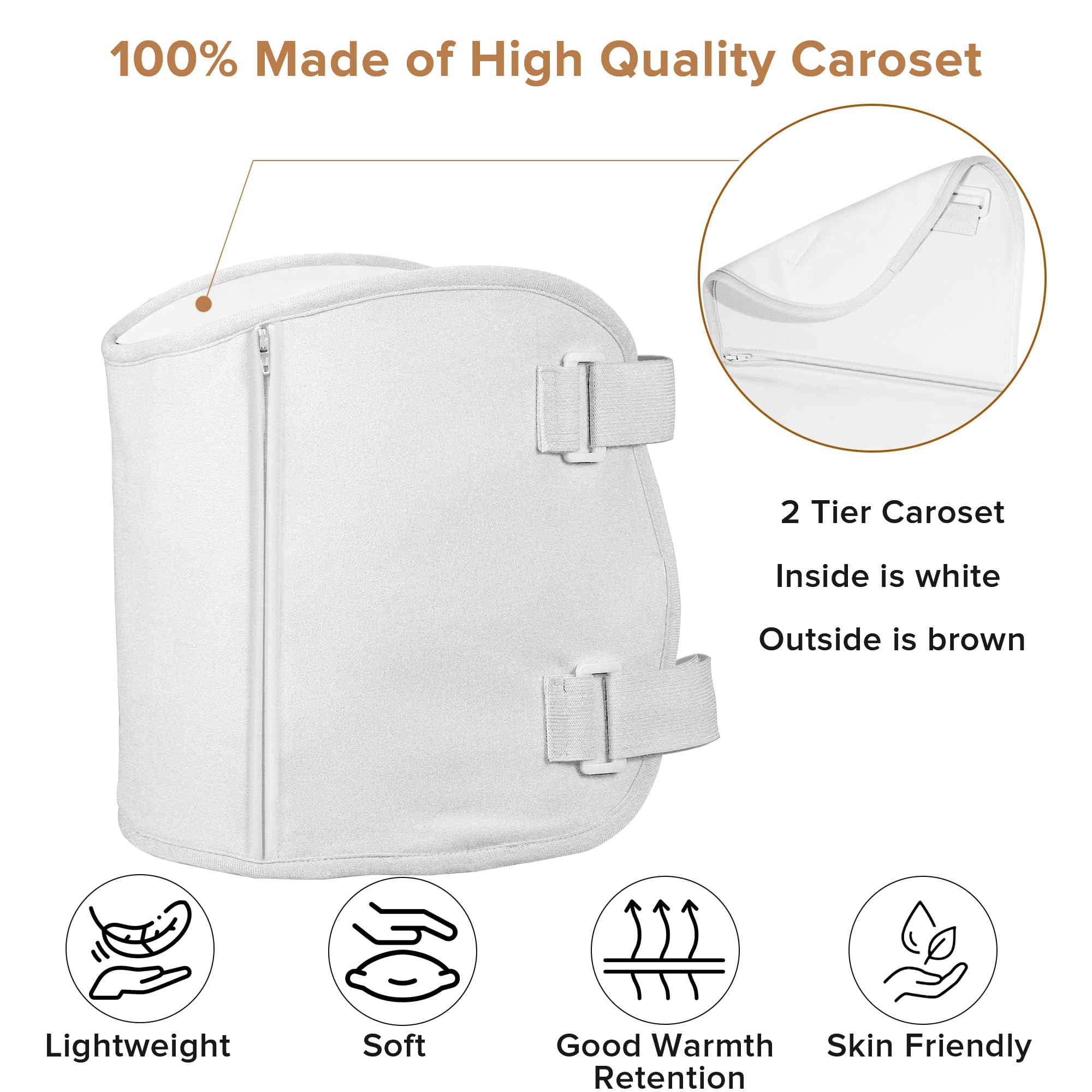 Castor-Oil-Pack-Wrap,Organic CottonCompress Flannel and with Storage Bag,Reusable Oil Spill Resistant Design-23.6