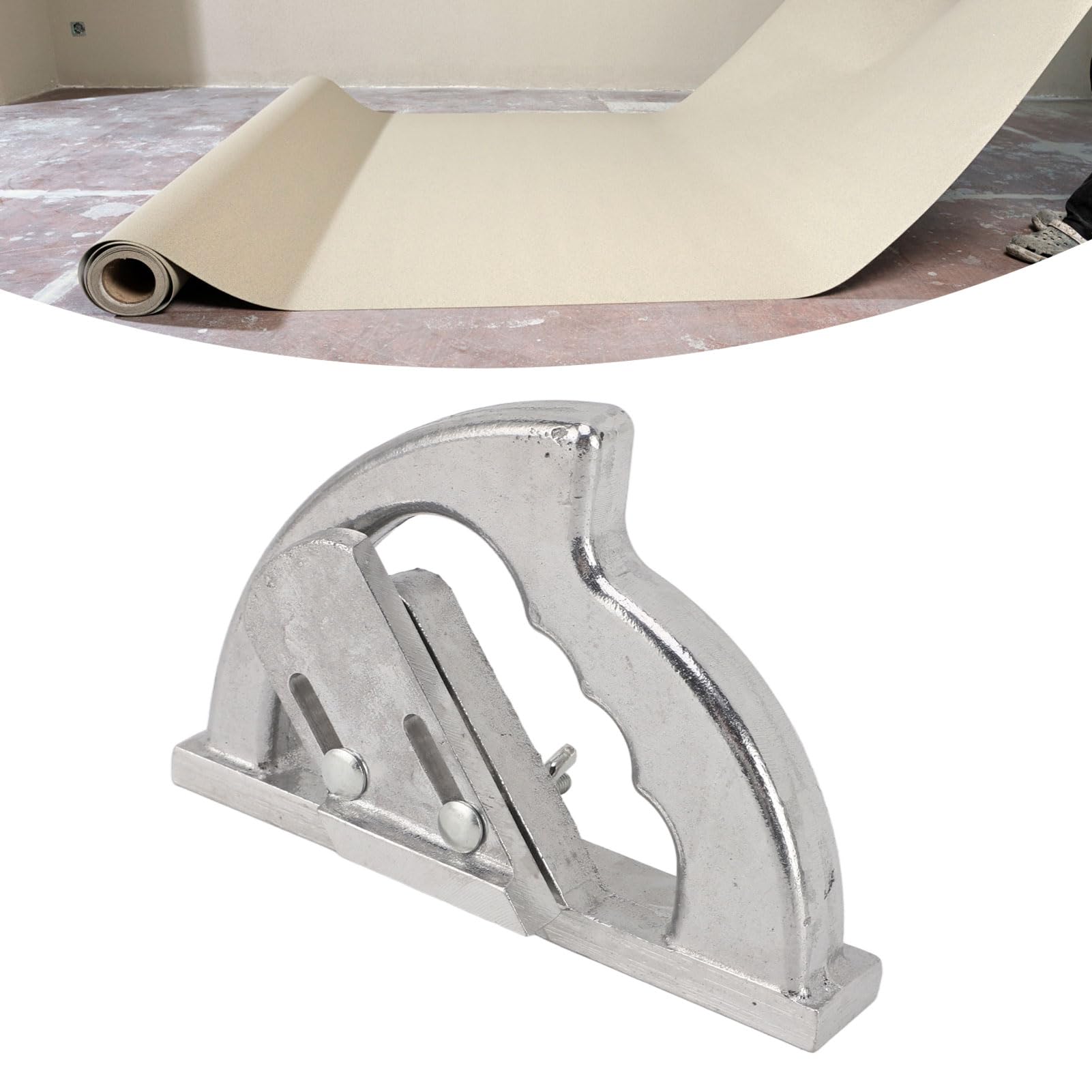 Omabeta Utensile Manuale per Spingere Pavimenti Senza Giunzioni, Coltello per Giunti Senza Giunzioni in Lega di Alluminio per Installatori Professionisti di Pavimenti in Gomma, Plastica