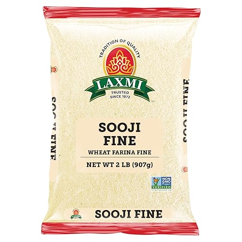 Laxmi Harina de Sooji recién molida totalmente natural 2 libras Laxmi Harina de Sooji recién molida totalmente natural 2 libras