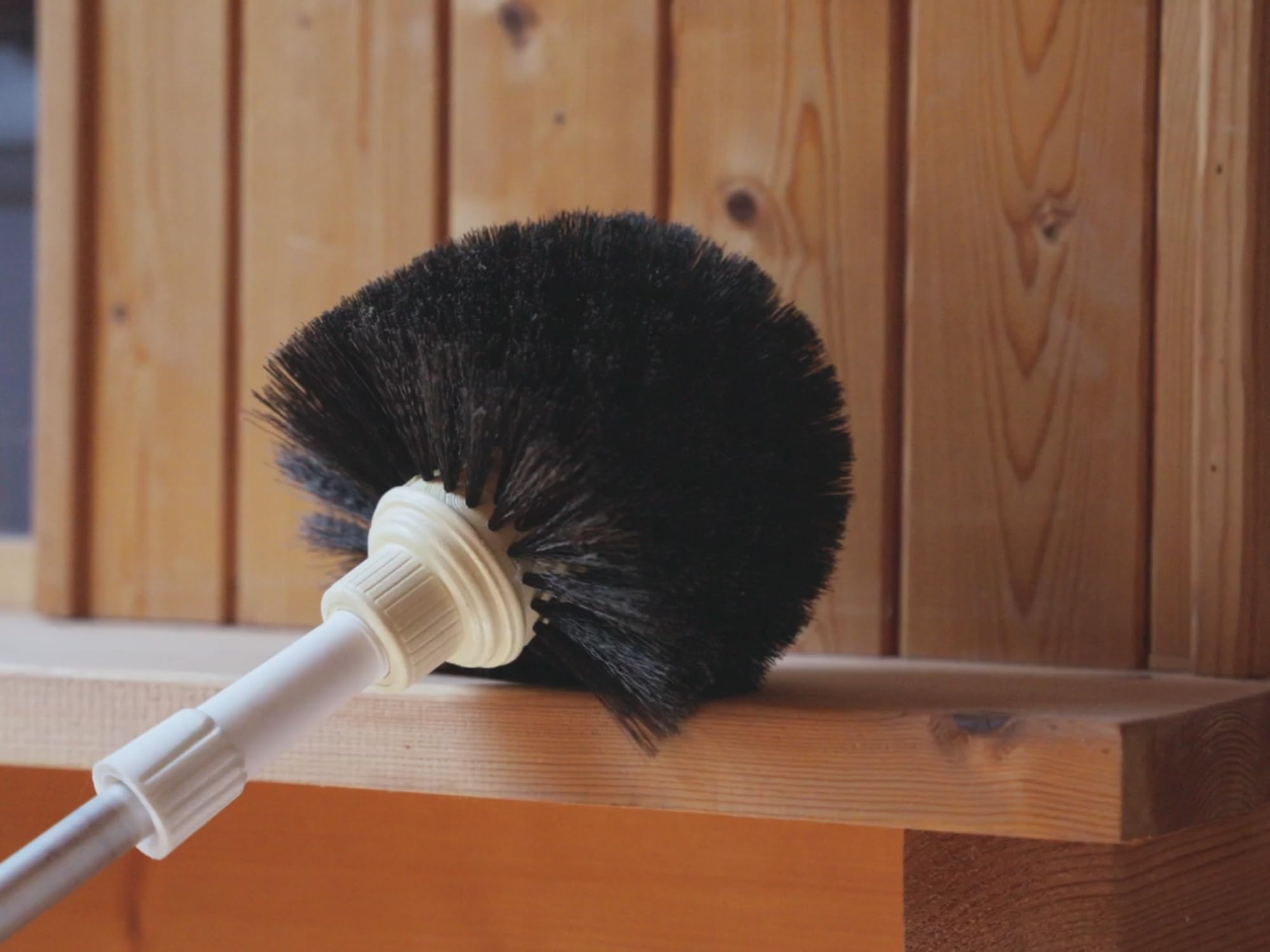 Kibros Tête de Loup Balai Brosse Boule Manche télescopique Aluminium 5,50 m Vinyle fleuré Ø 180 mm Version Pro