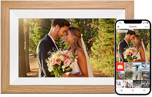 Eptusmey Marco de fotos digital WiFi con almacenamiento de 32 G, marco de fotos digital de 11.5 pulgadas con capacidad de carga desde el teléfono,