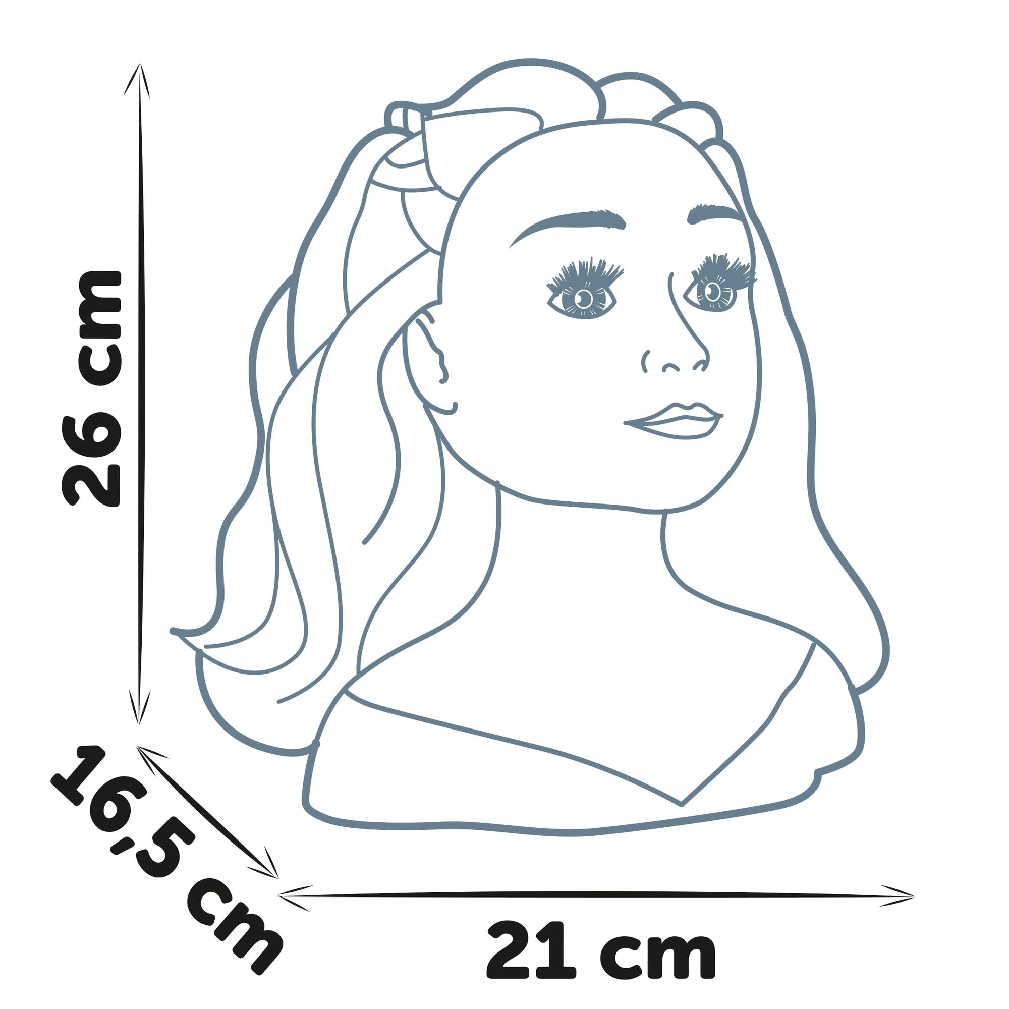 Smoby My Beauty Głowica do stylizacji włosów blond zabawka dla dzieci 19 akcesoriów termoczuły makijaż od 3 lat