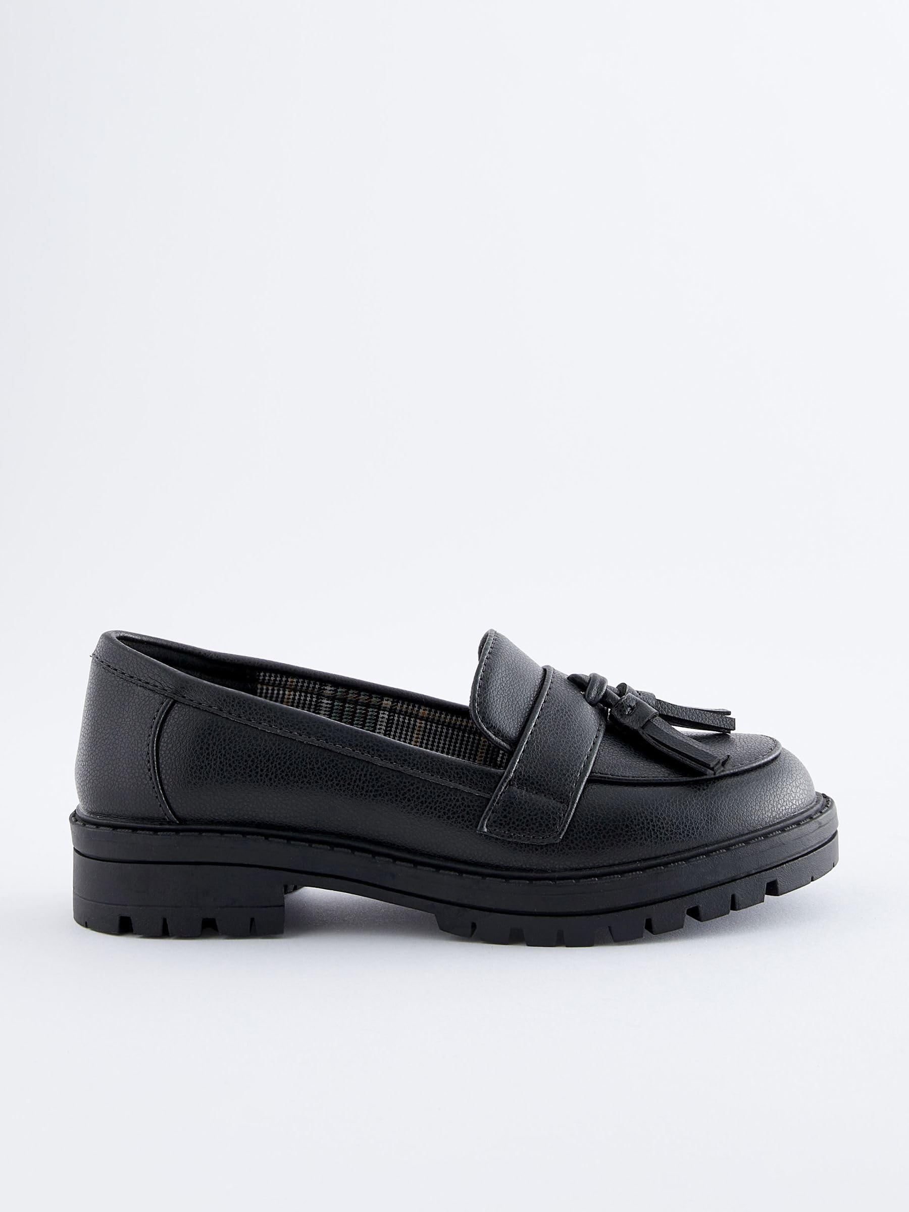 NEXT Niñas Mocasines Escolares con Suela Gruesa y borlas