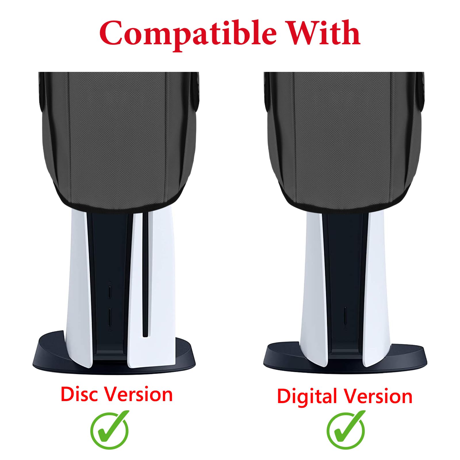 Linkidea Custodia protettiva per controller PS5, copertura antipolvere in nylon per console di gioco, custodia protettiva antigraffio compatibile con console Playstation 5 (grigio)