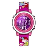 cofuo Kids Digital Sport Waterproof Watch for Girls Boys, Kid Sports Outdoor LED Electrical Watches with Luminous Alarm Stopwatch Child Wristwatch