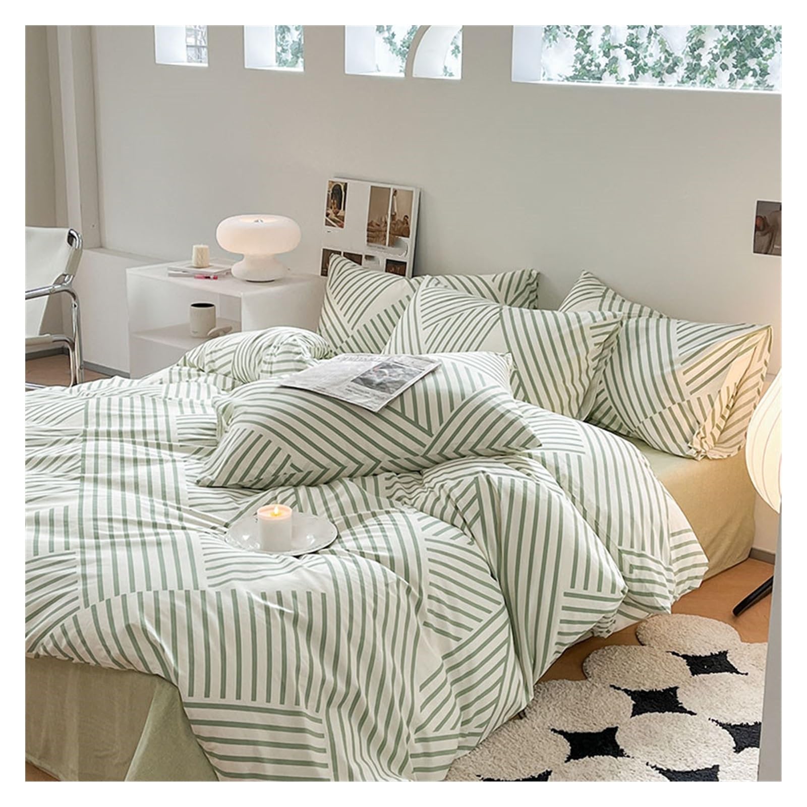 Housse de couette imprimée pour lit double et simple