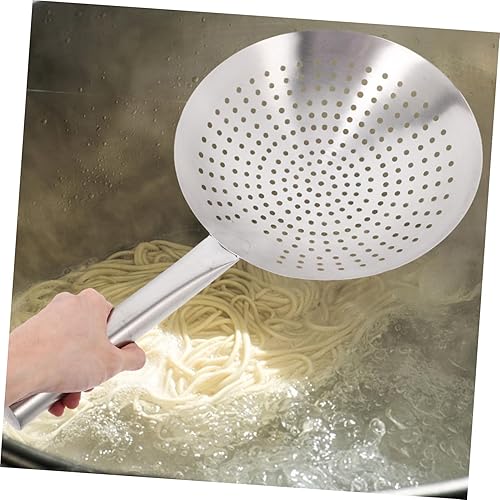 Miniatura 5 de Angoily Colador para hornear, colador de metal, colador para freír, espumadera para freír, utensilios de cocina para cocina, colador de té grande,