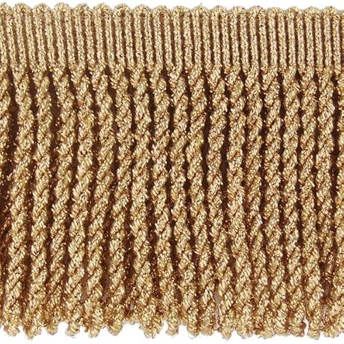 Luxus Metallisierte Fransen 10 cm breit Farbe Gold Meterware Möbelborte Lurexborten Dekoborte Schnittfransen Tanzfransen Fransenband f. Gardinen (1,0 Meter, Gold) Luxus Metallisierte Fransen 10 cm breit Farbe Gold Meterware Möbelborte Lurexborten Dekoborte Schnittfransen Tanzfransen Fransenband f. Gardinen (1,0 Meter, Gold)