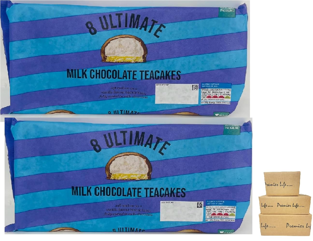 Marks & Spencer 8 Ultimate Milk Chocolate Teacakes 240g M&S Food - 2 Pack