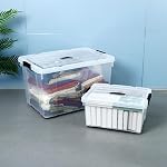 2 Pack 100L Storage Bins with Lids - Stackable Large Plastic Storage Containers with Lids for Home Office Organization, Etra Large Storage Containers with Lids