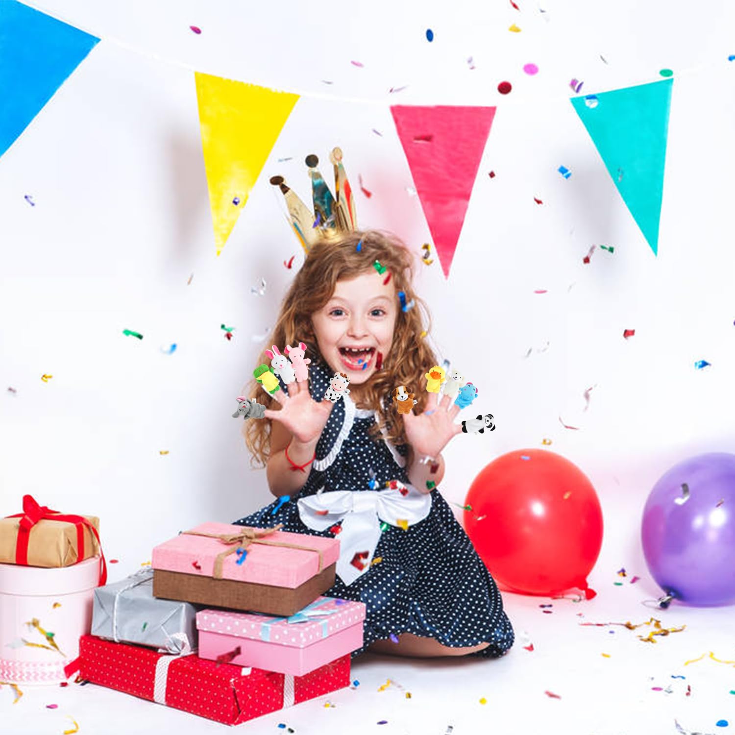 10 juguetes para dedos, títeres de peluche suave para niños, mini juguetes de peluche para niños y niñas, recuerdos de fiesta, tiempo de juego, escuelas 5