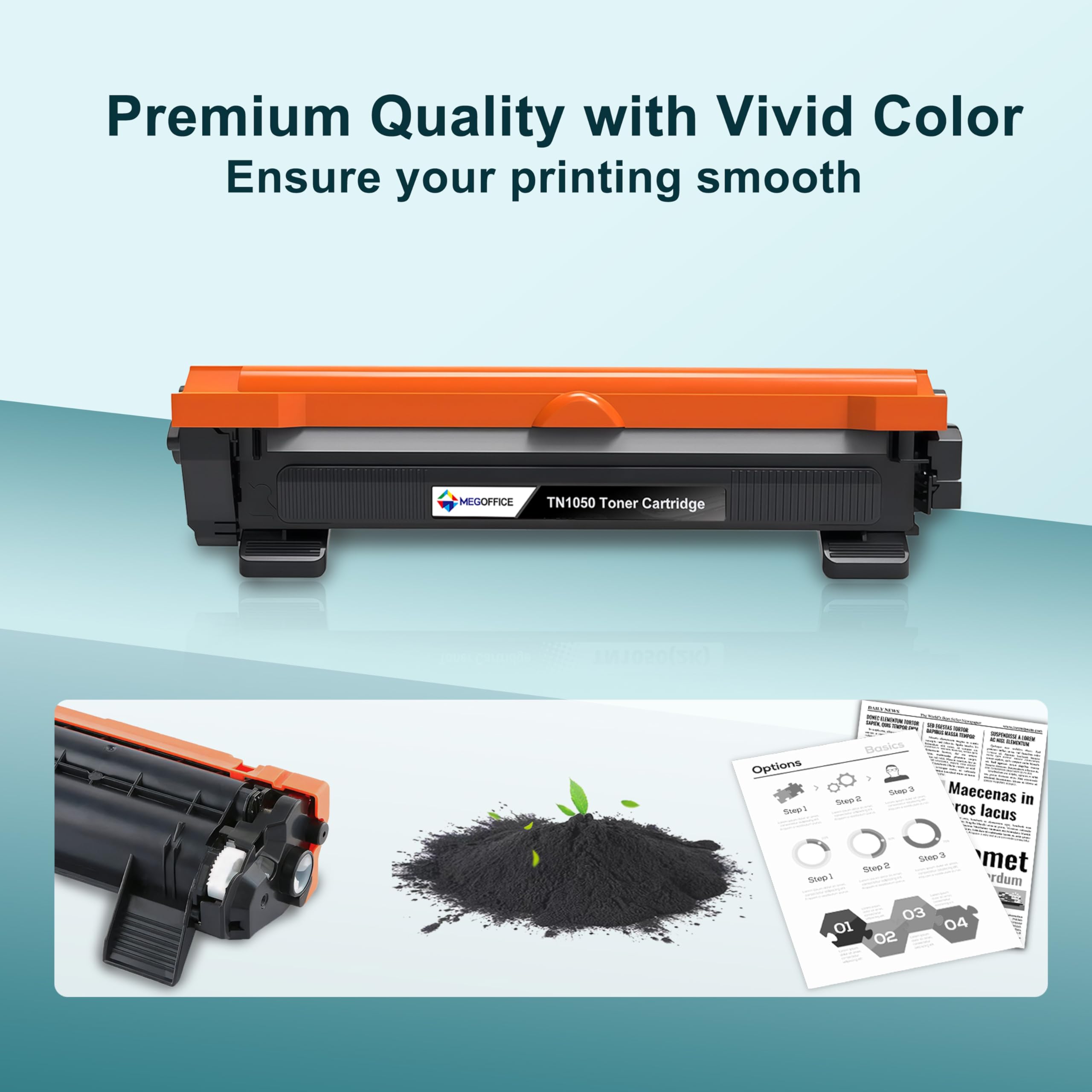 TN 1050 TN1050 Lot De 4 Toners Compatibles Avec Brother TN-1050 Noir Pour MFC-1910W DCP-1612W DCP-1610W DCP-1510 MFC-1810 HL-1110 HL-1210W DCP-1512 HL -1212W HL-1112 ) - Accessoires Informatique - View #8