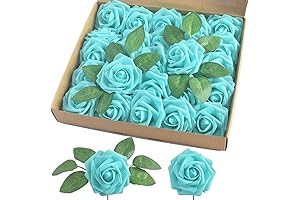 Breathtaking Turquoise Artificial Roses: Enhance Your Celebrations with Enchanting Floral Decor