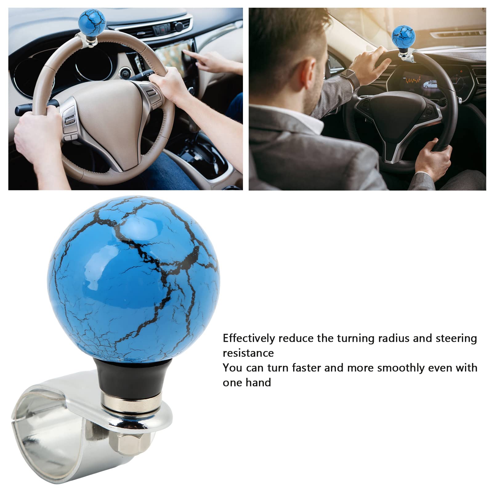 Manopola Helper Per Volante Auto - Sfera Girevole Per Sterzo Facile (Universale)