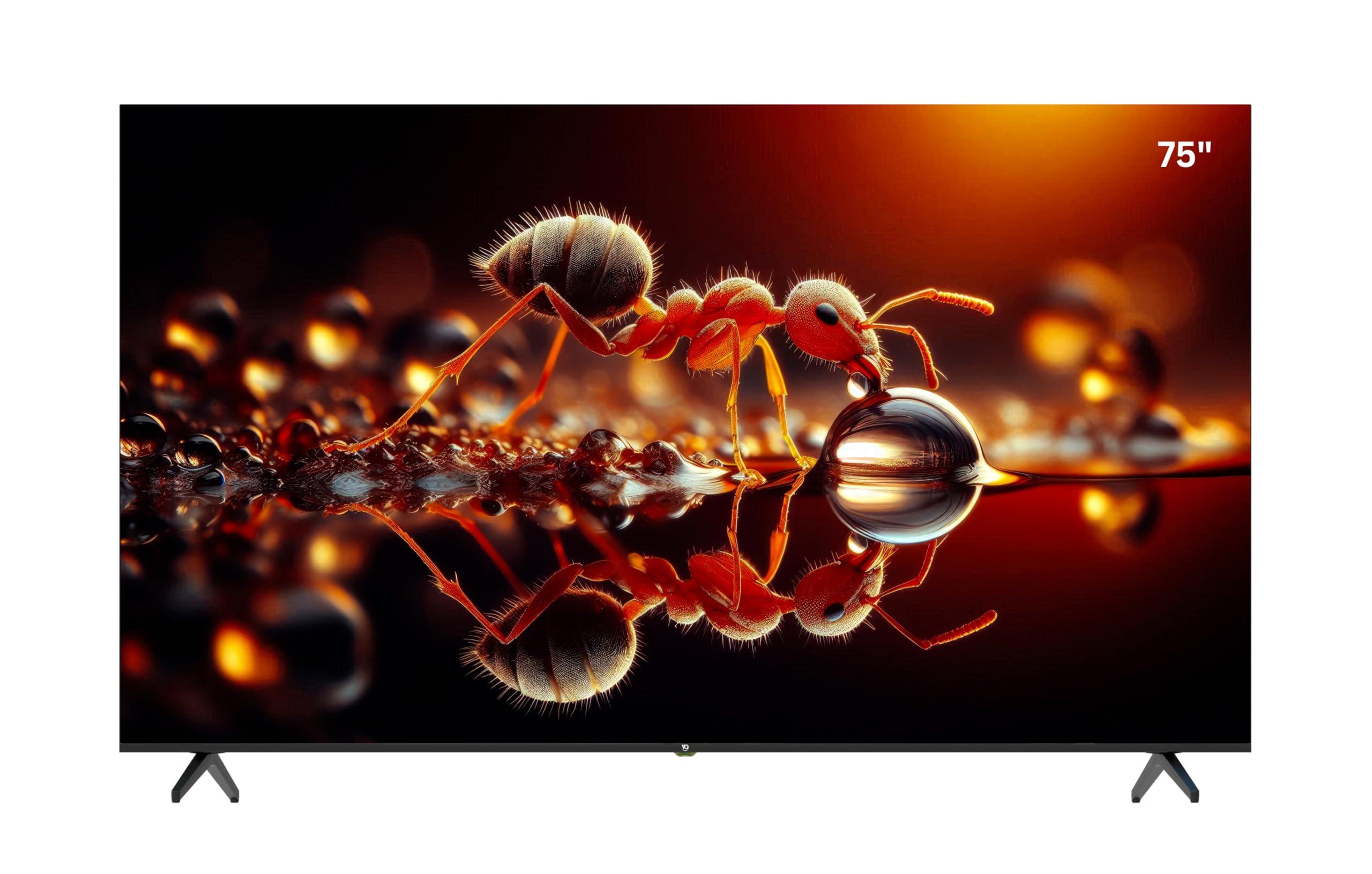 VG 75 Inch Edgeless 4K UHD WebOS Smart TV - A+ Grade Panel, Magic Remote, Bluetooth, Dolby Audio – VGLED75WOU-(2025 Latest Model)