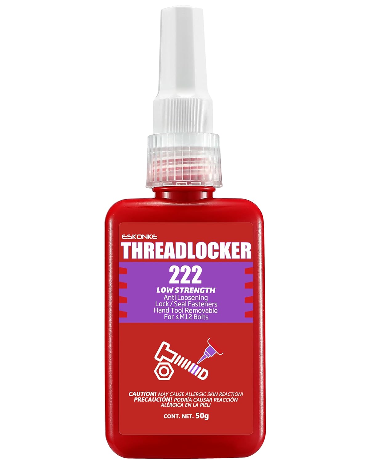 Purple Thread Locker 222 Removable Nuts & Bolts Threadlocker Low