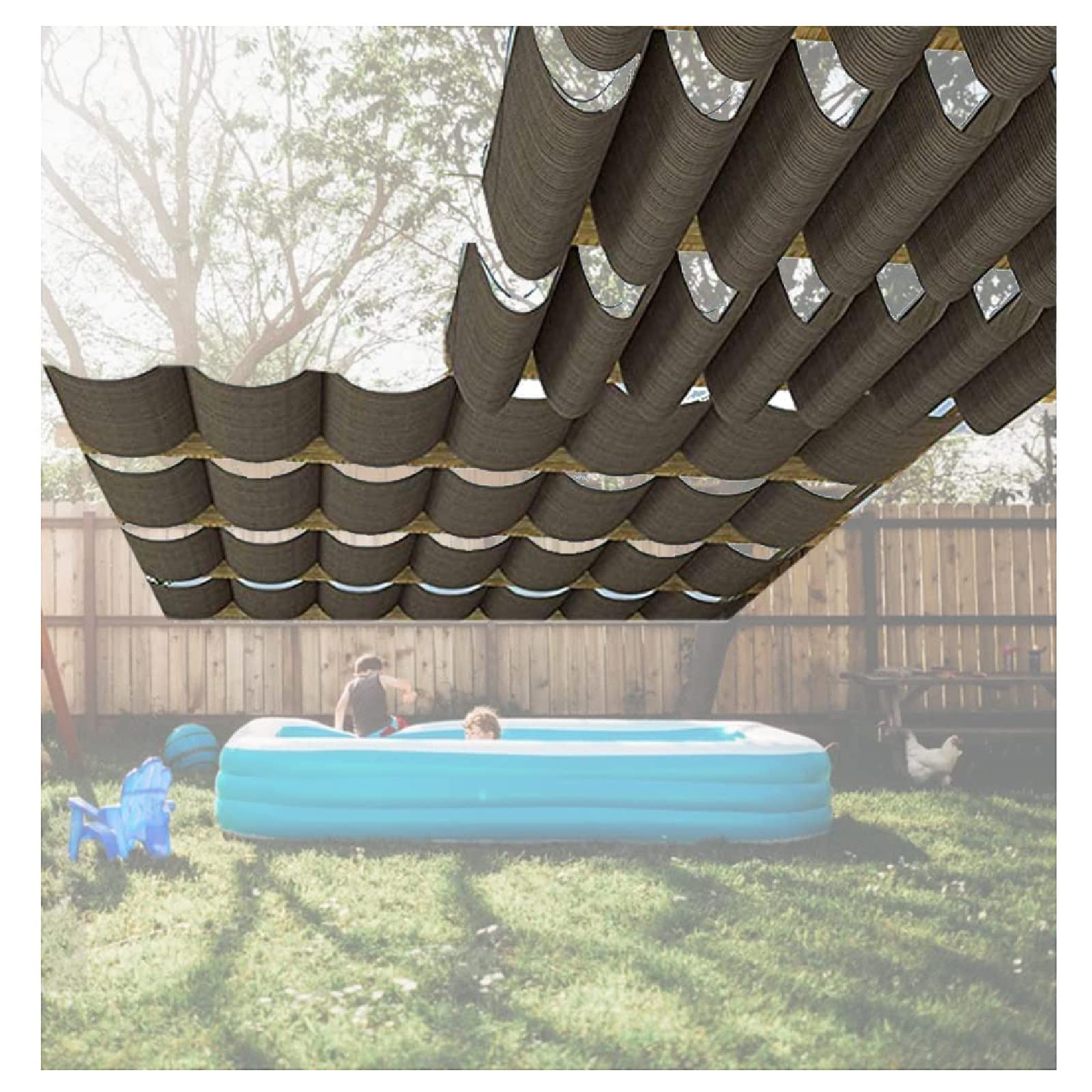 Buy LIFEIBO Sun Shade Sail, Wave Shade Cloth Sails, 90 Sun Shades