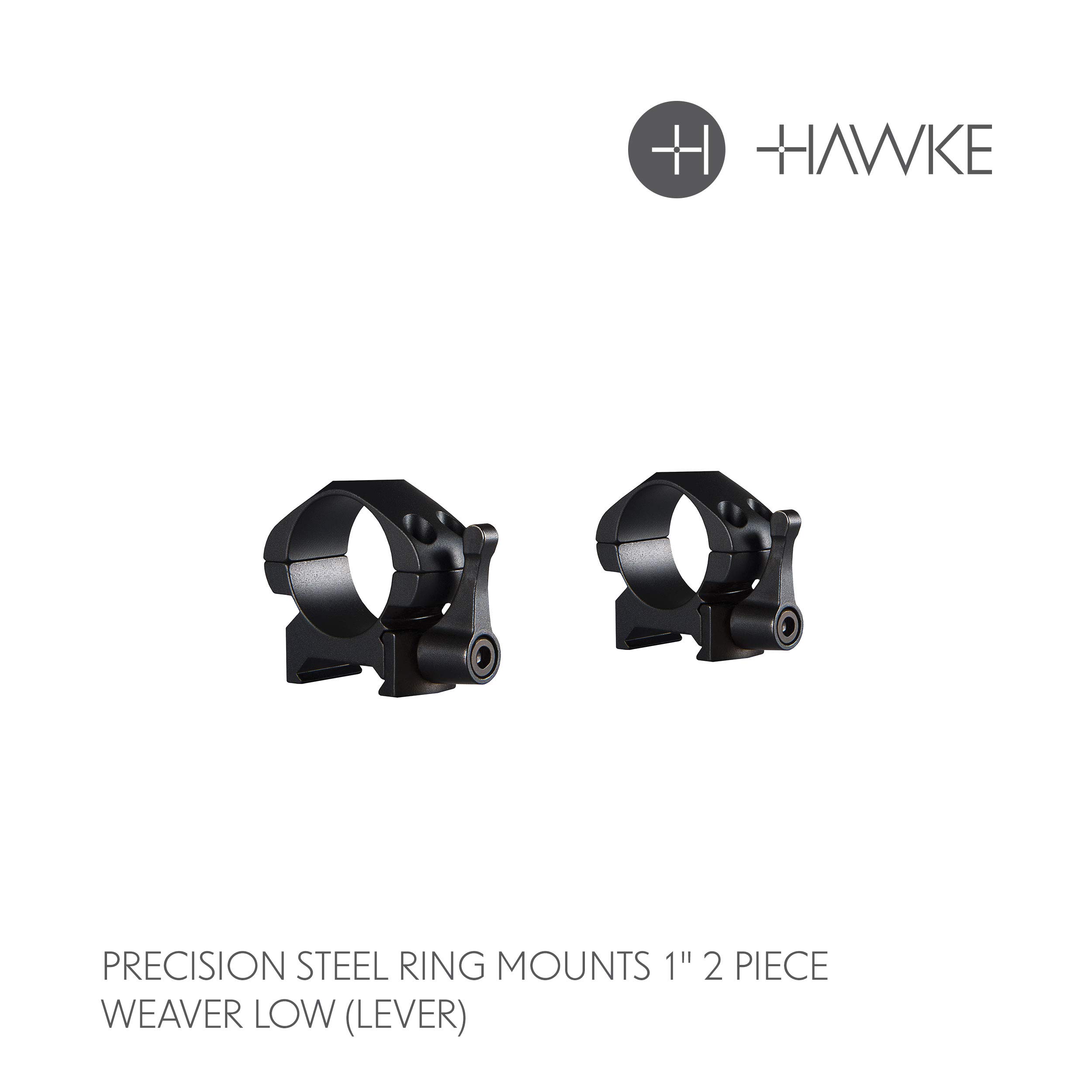 Hawke Precision Steel 1″ Low QR Scope Rings – Weaver & Picatinny Low 23010
