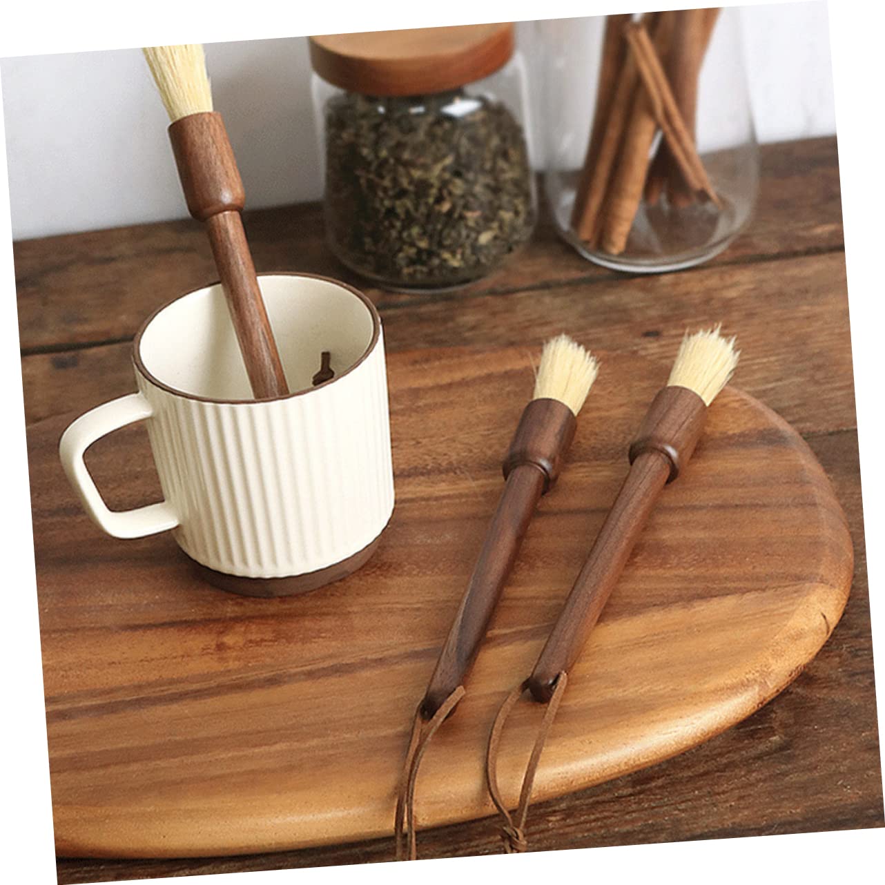Cabilock 4 Piezas Cepillo De Limpieza Para Cafeteras Cepillo Limpiador De Maquinas De Cafe Máquina Limpiadora De Brochas De Maquillaje Fabricante Equipo Limpiapipas Para Limpiar Café Nuez