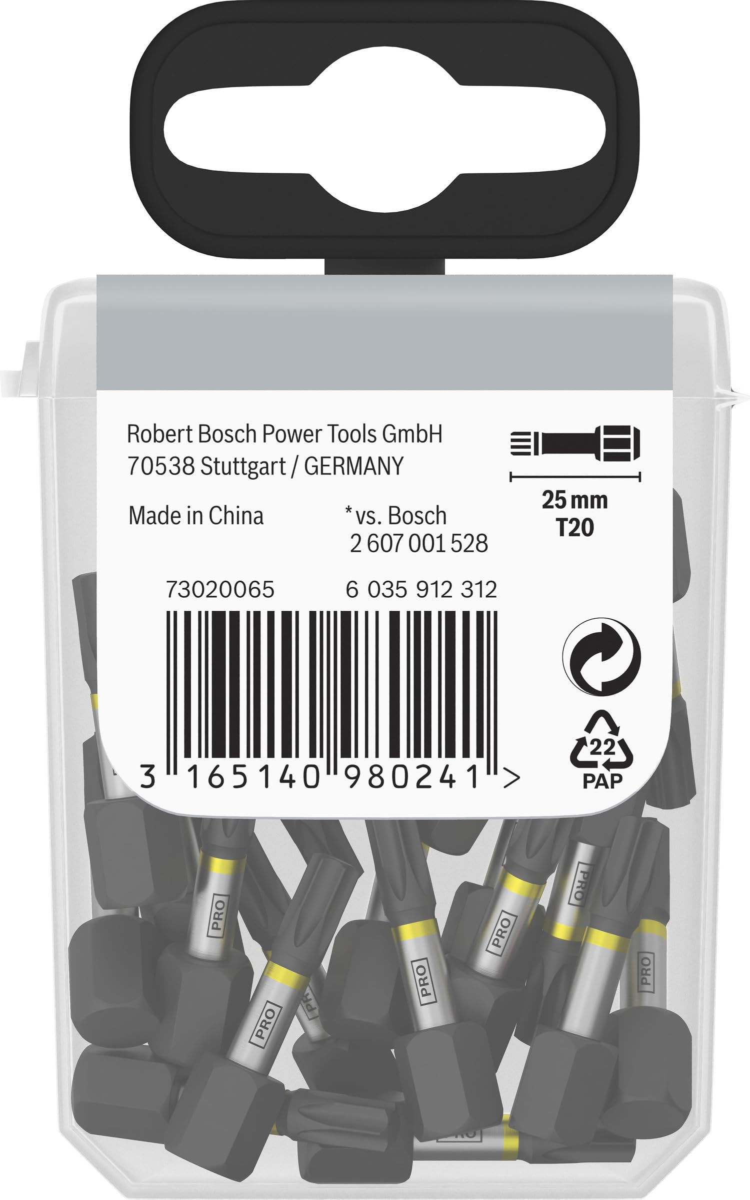 Bosch - Juego de puntas Torx para destornillador Torx (25 mm, 25 mm)