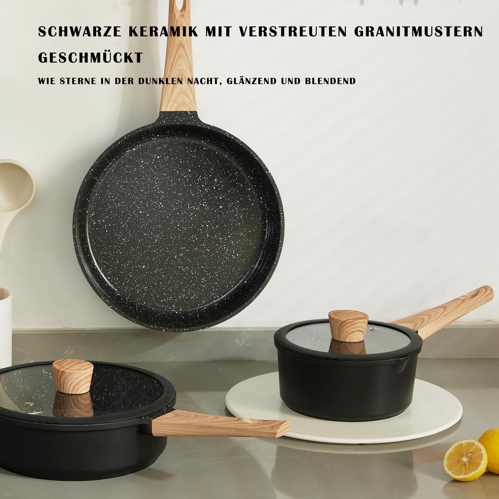 Poele Tefal Set De Casseroles Florosa 5 Pièces Anti-adhésives - Poignées Amovibles, Céramique Saine, Compatible Induction Et Camping - Rose Ustensiles Cuisine Céramique