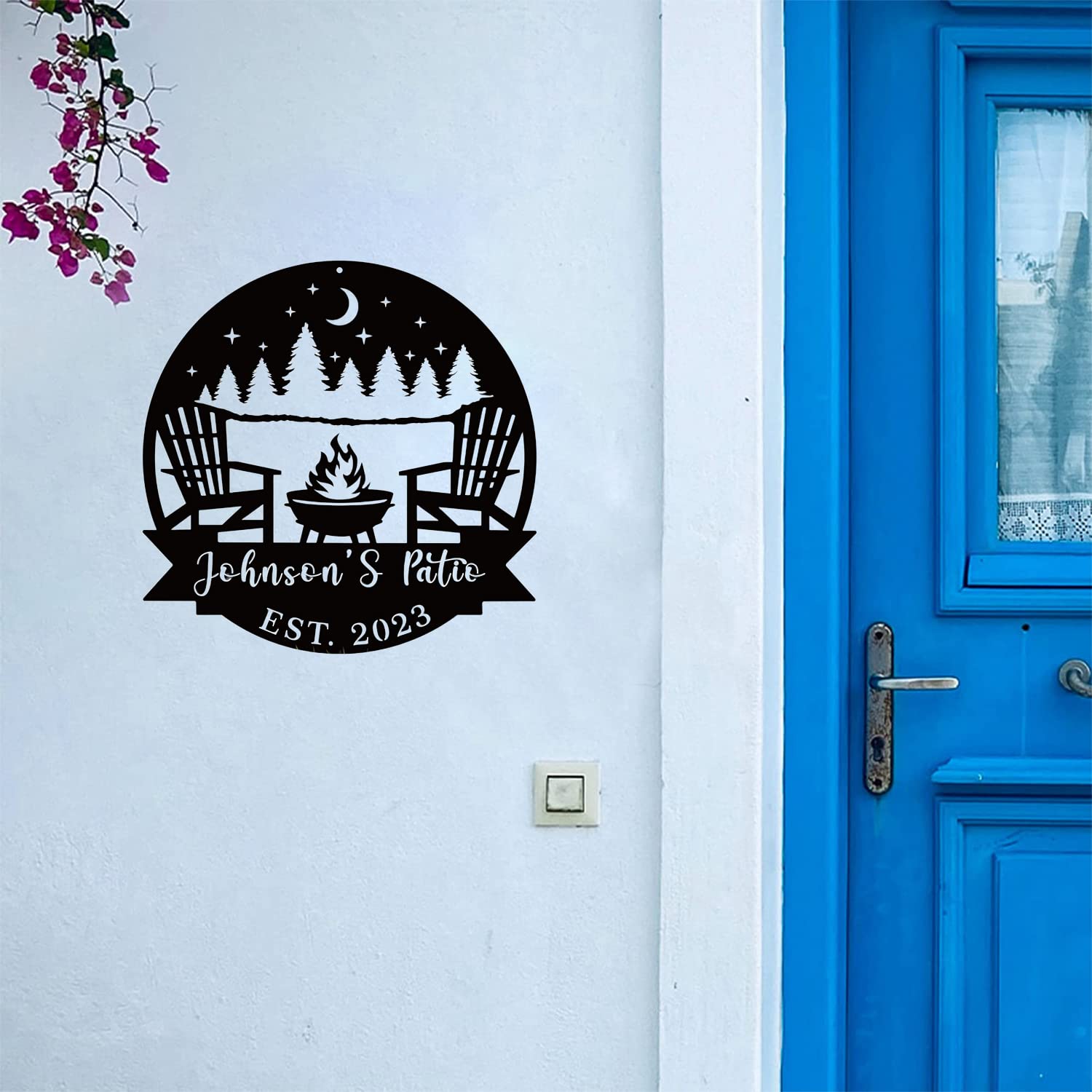 Personalized Split Letter Name Sign | Custom Metal Name Sign | Indoor/Outdoor Wedding Gift Ideas | Last Name Sign | Front Door Hanger | Monogram Sign