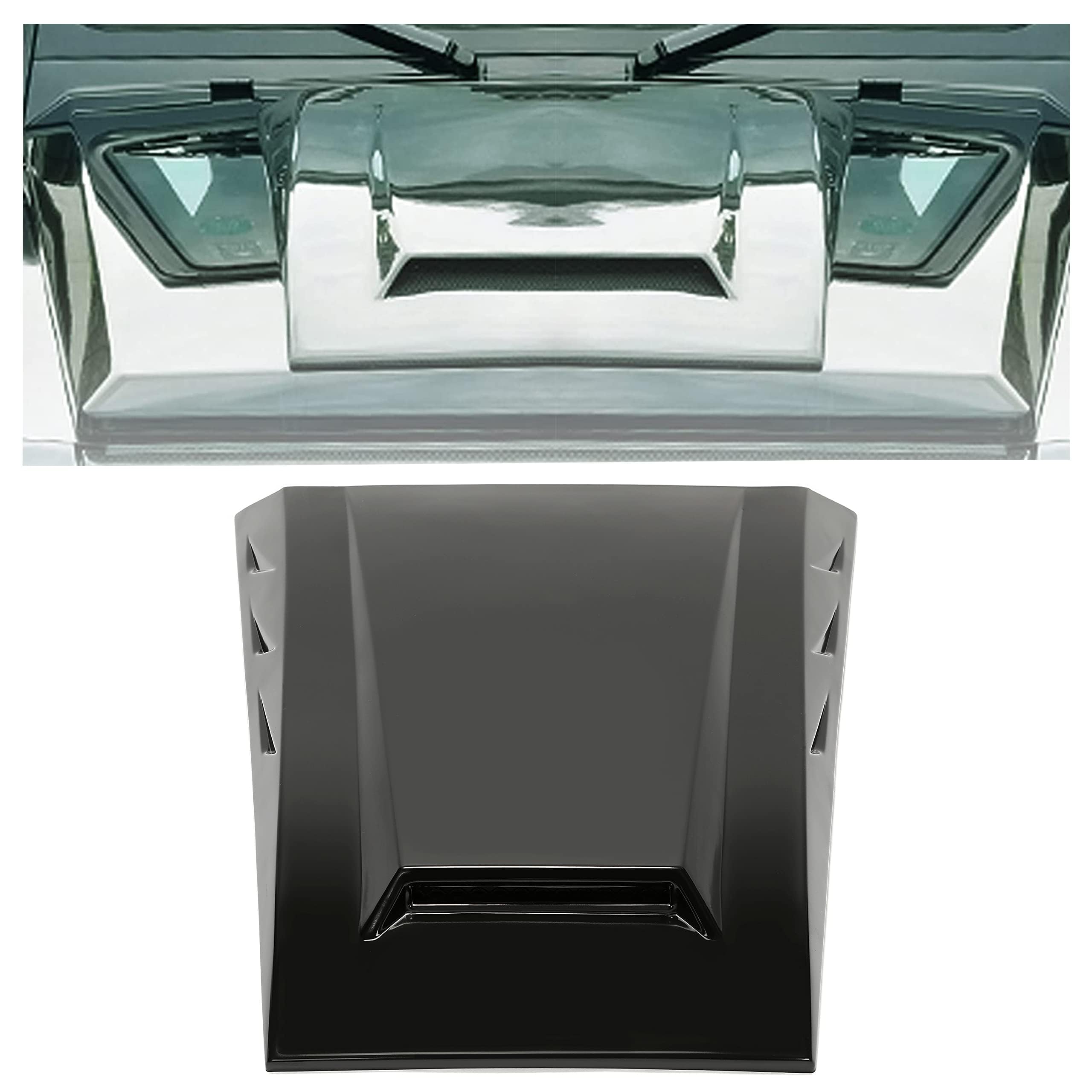 KUAFU Hood Scoop Vent Compatible with 1999-2018 Mercedes-Benz G-Class W463 G500 G550 G55 G63 G65 AMG 4Door Sedan B style Air Intake Hood Bonnet Vent Cover Black Plastic