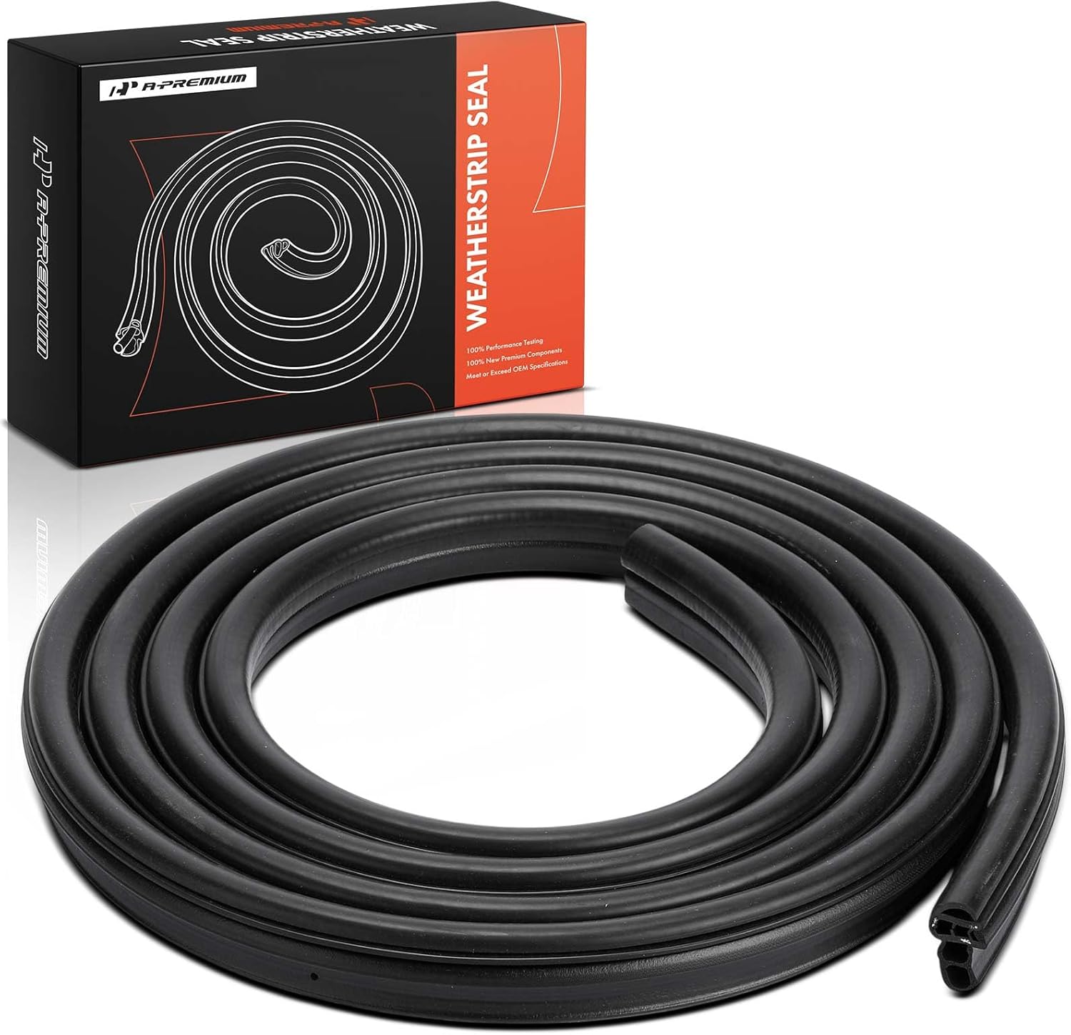 A-Premium Front Left or Right Car Door Weather Stripping Seal Strips Compatible with Ford F-250 1999, F-250 F-350 F-450 Super Duty 1999-2004, Replace 3C3Z2520708AA