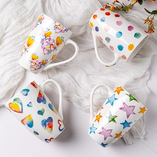 Miniatura 6 de Taza de té con infusor y tapa, taza de té grande de cerámica de hoja suelta de 18 onzas, apta para microondas, taza de té apta para lavavajillas,